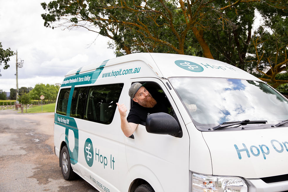 man waving outside bus drivers window
