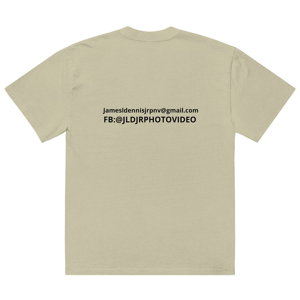 Thumbnail: Oversized faded t-shirt (Water Lily Heaven)