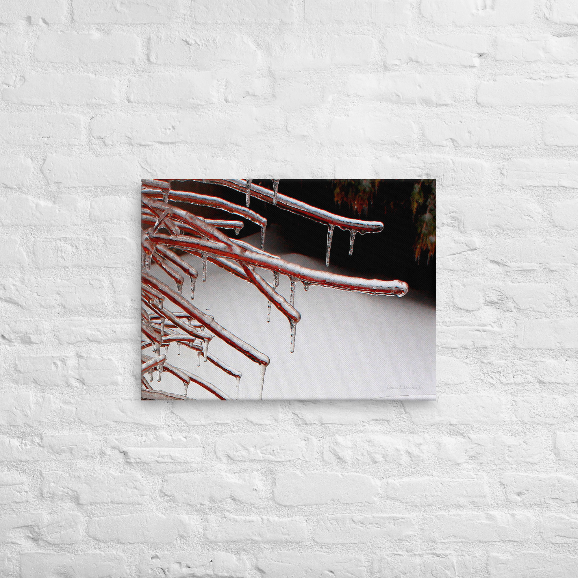 Thin canvas (Iced Branches)