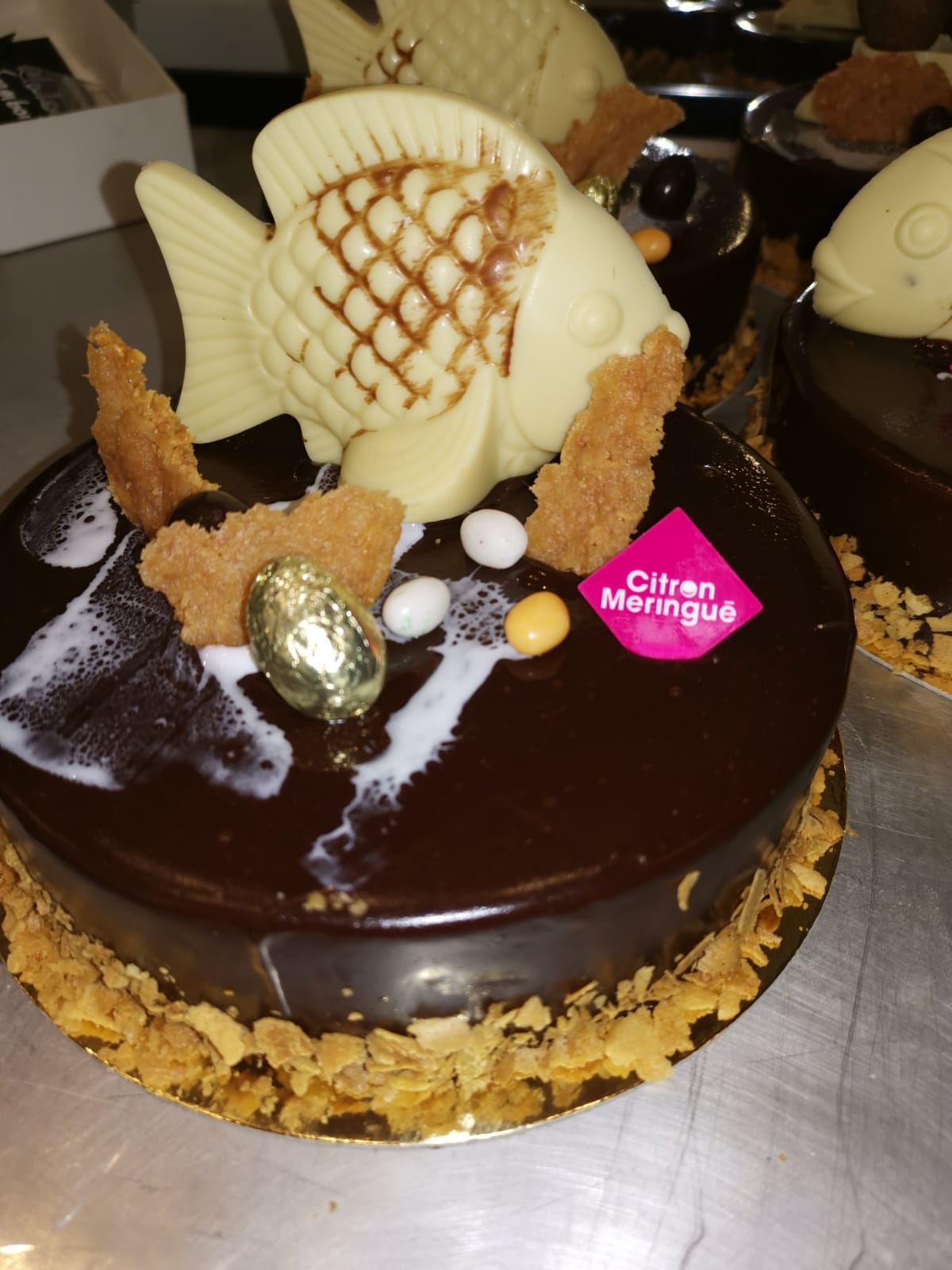 Gâteau anniversaire Délice Chocolat Citron Meringué France