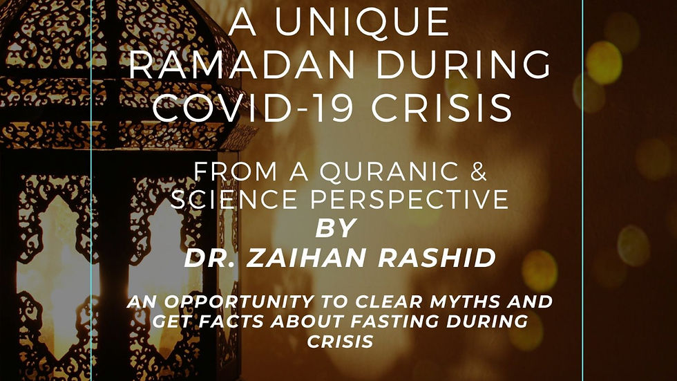 A UNIQUE RAMADAN DURING COVID-19 CRISIS
