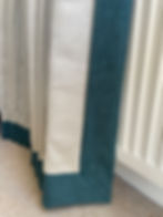 contrast boarder curtains