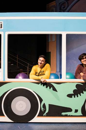 Right: Libby Hatton (MD)
Center: Wes D'Alelio (Associate MD)
Right: Joe Hoppenworth (Music Assistant)