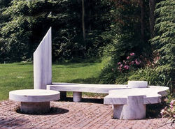 'Garden' White Carrara marble Hermelin Collection
