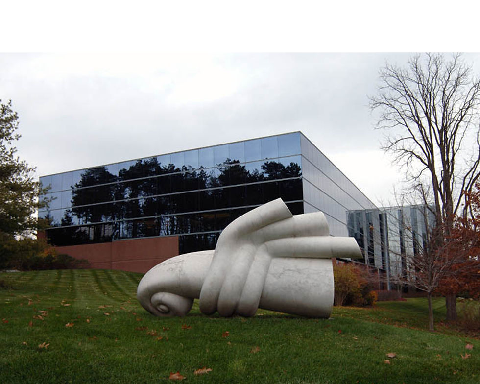 White Carrara marble Bill Davidson Collection michigan H