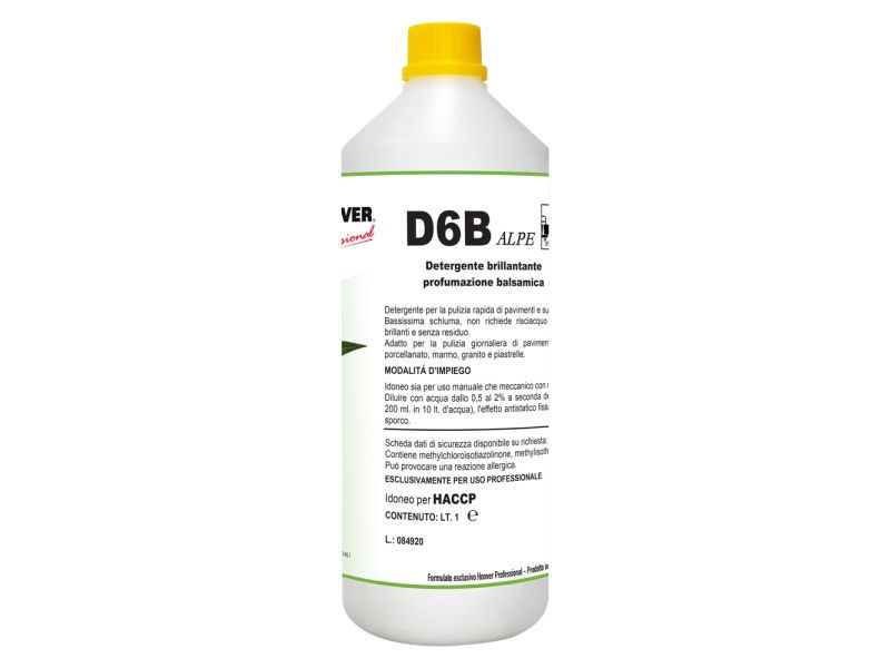 D6 ALPE - Detergente brillantante profumazione alpina 1L