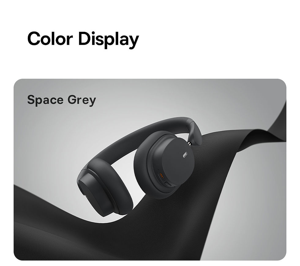 Miniatura: Baseus Wireless Headphones Bluetooth 5.3 HIFI Level Earphone 40mm Driver Foldabl