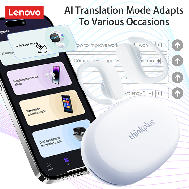 Thumbnail: Original Lenovo XT55 AI Bluetooth 5.4 Wireless Earphones