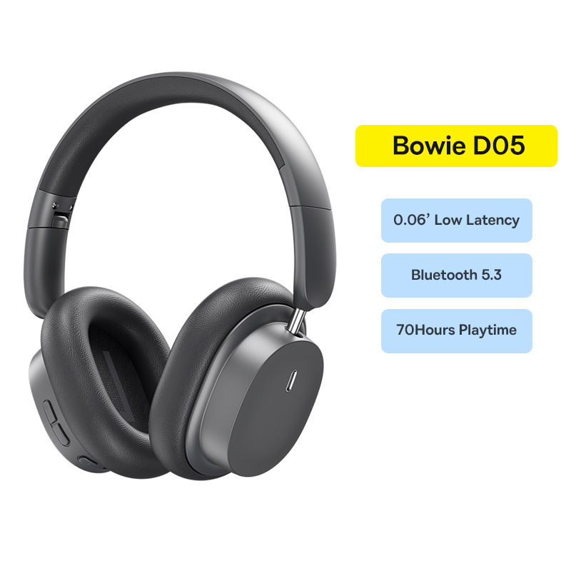 Thumbnail: Baseus Wireless Headphones Bluetooth 5.3 HIFI Level Earphone 40mm Driver Foldabl