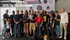 a picture of the winning Army team at the 6th annual Top Dog Championship at Dominion Raceway