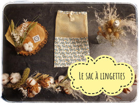 Le sac à lingettes lavables