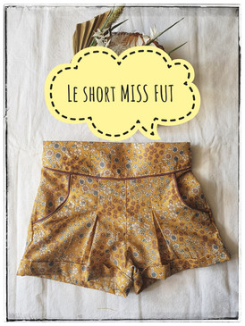 Short MISS FUT (patron et licence Chut Charlotte)
