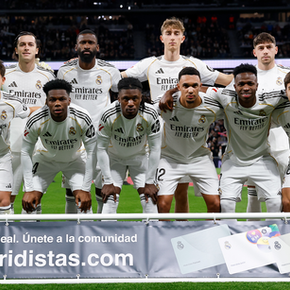 El 11 inicial del Real Madrid contra la Real Sociedad.