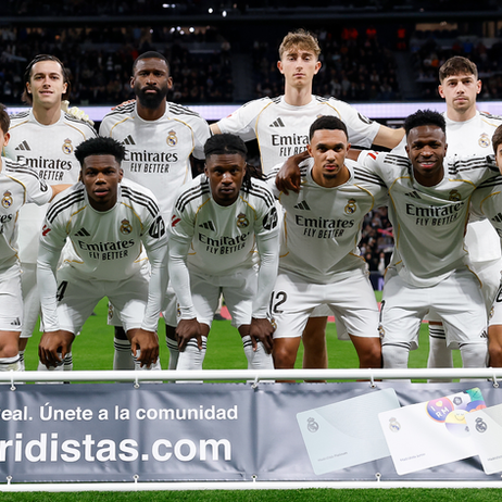El 11 inicial del Real Madrid contra la Real Sociedad.