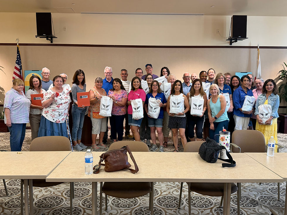 30 Burbank volunteers from Zonta, Rotary, Business and Professional Women and St. Francis showed up to raise awareness about human trafficking