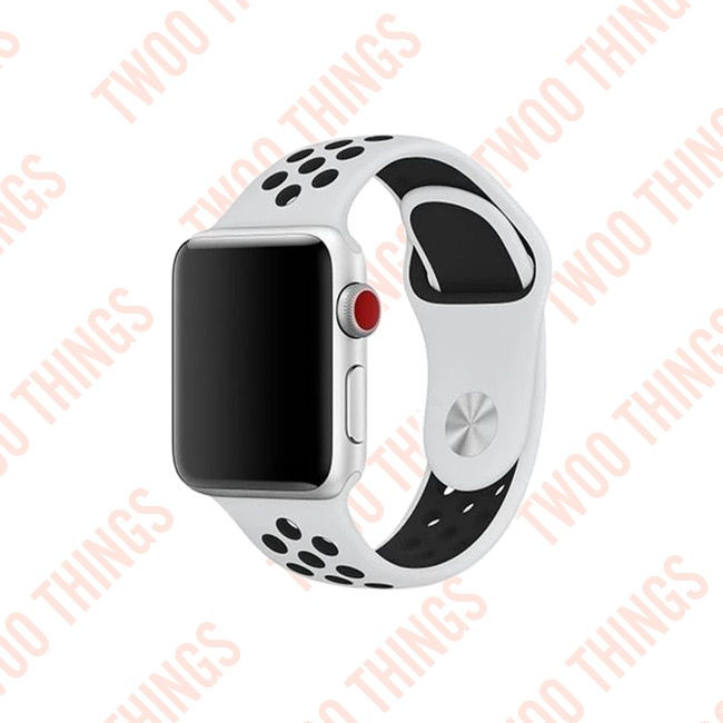 Thumbnail: Apple Watch Sport Breath Band WHITE w/ Black