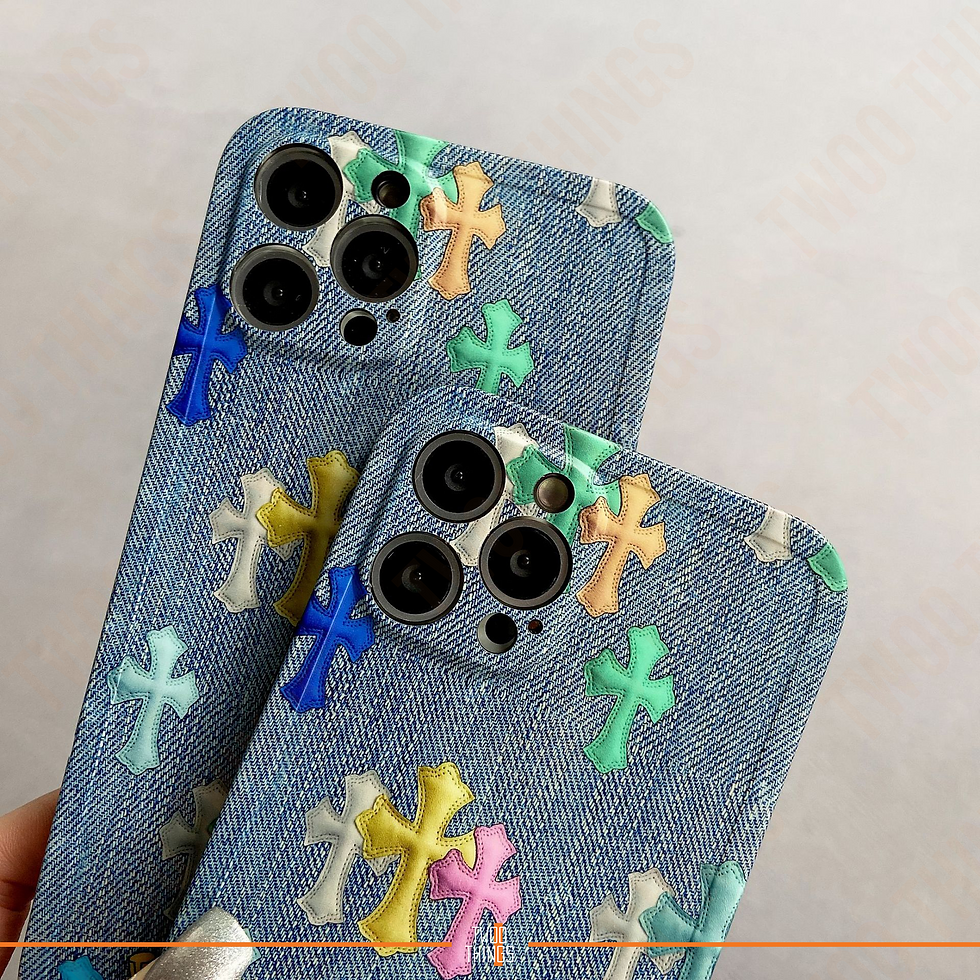 Thumbnail: Chrome Heart Style on Jeans Prints Case