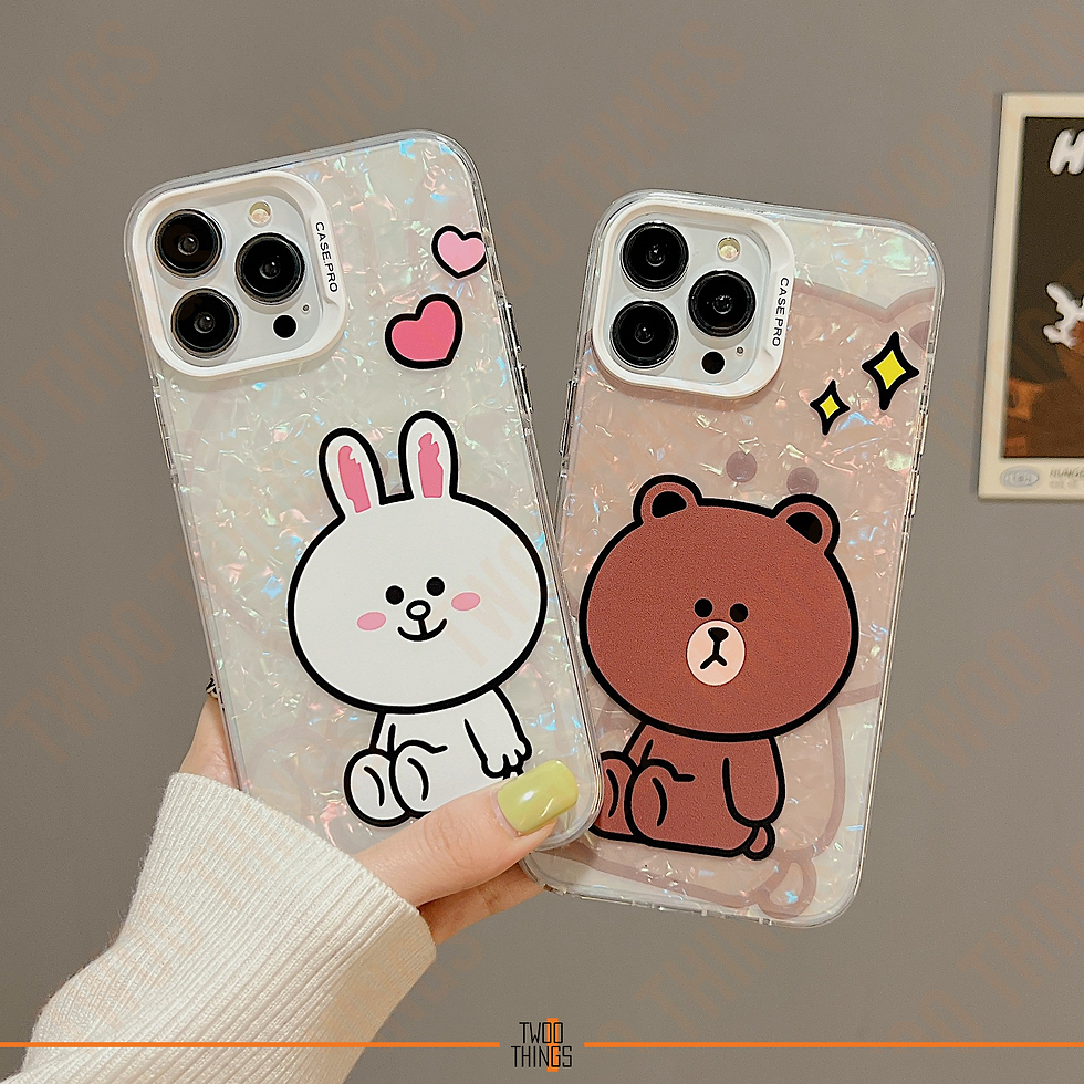 Thumbnail: LINE Bear / Bunny on Shell Style Case