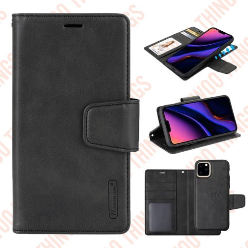 HANMAN iPhone Detachable Wallet Flip Magnetic Miro Case 2 in 1 w/ Back Cover