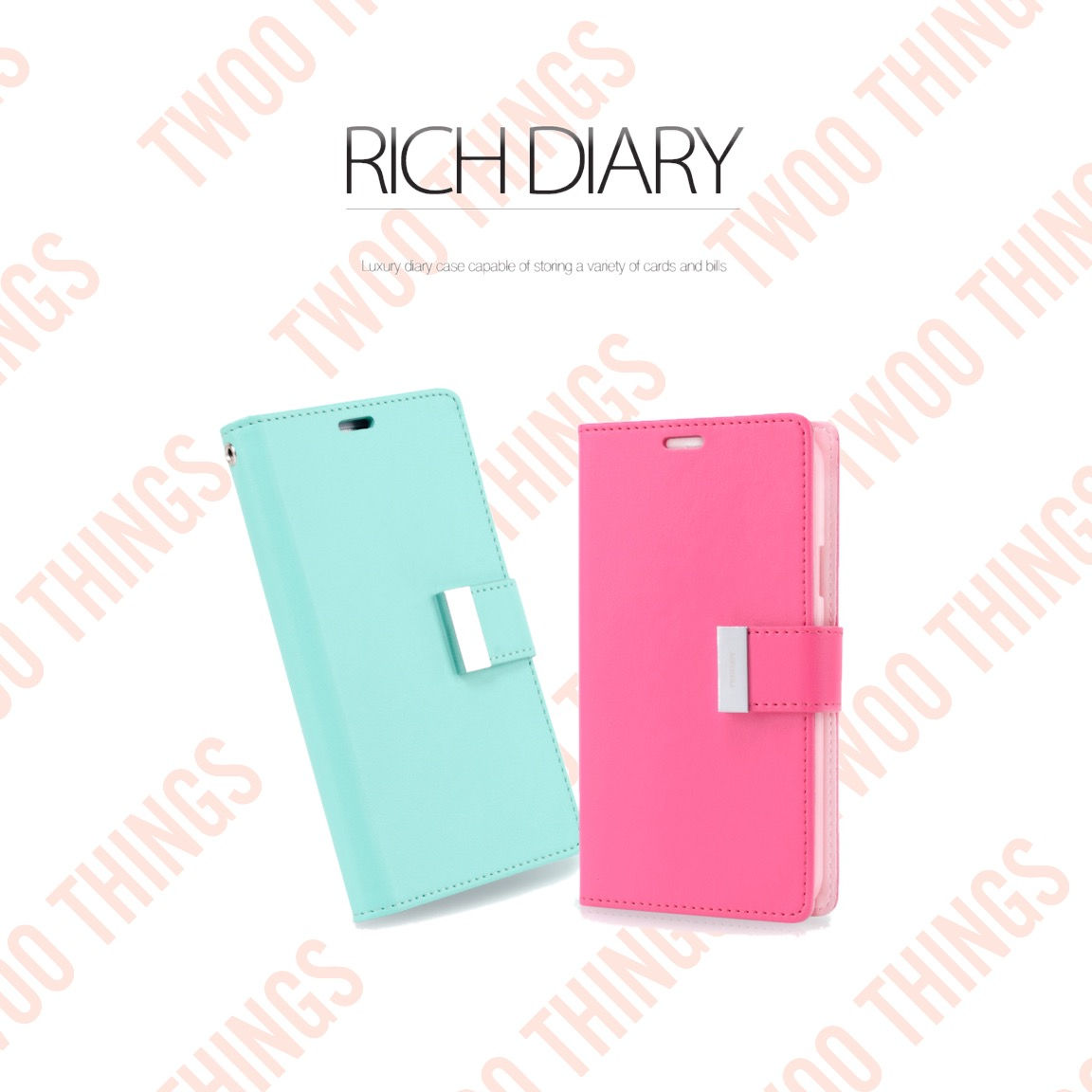 GOOSPERY Mercury iPhone Rich Diary Flip Wallet Case