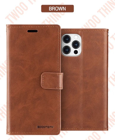 Thumbnail: GOOSPERY Mercury iPhone Blue moon Diary Flip Wallet Case