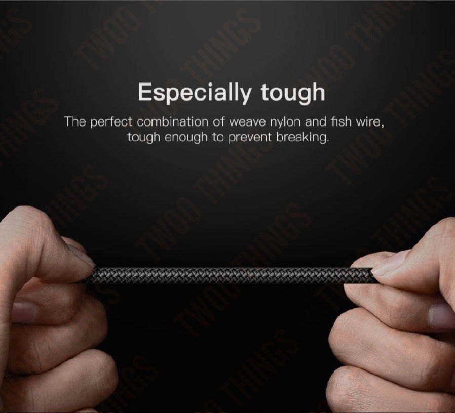 Thumbnail: Baseus USB Type-C 3A Golden Belt 1.5M Black + Gold Cable