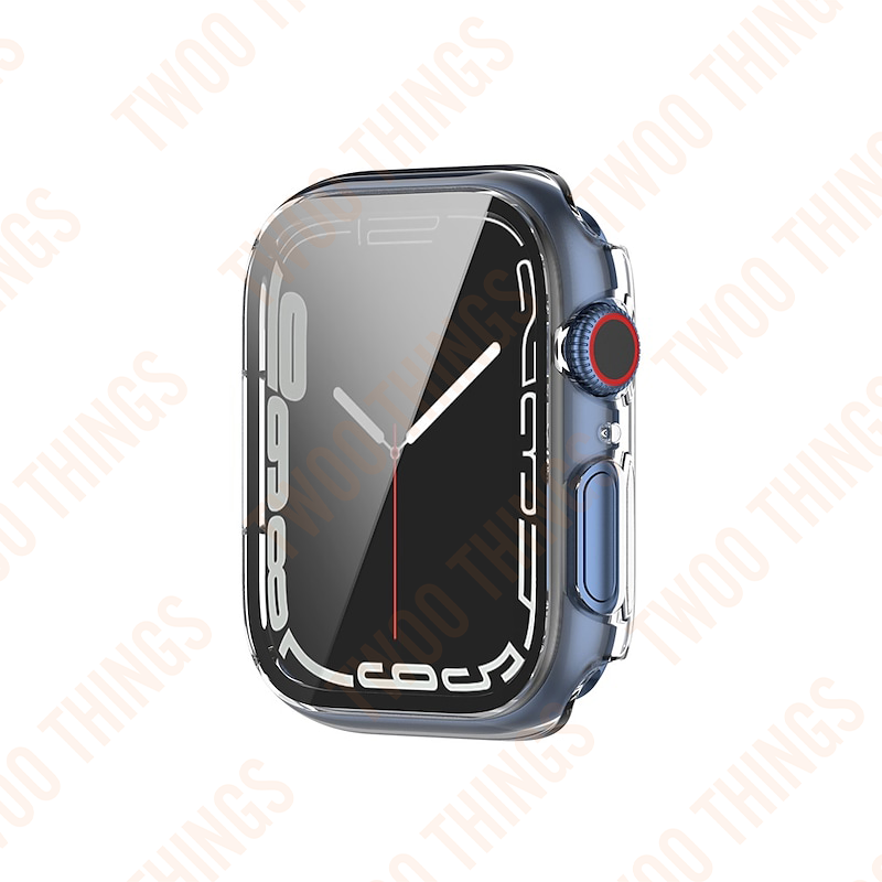 Thumbnail: Apple Watch Case w/ Tempered Glass Screen Protector PC Cover Transparent
