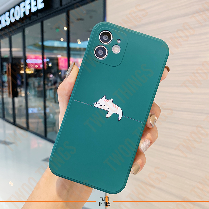 Thumbnail: Lazy Cat and Little Cute Bear on Silicone Case