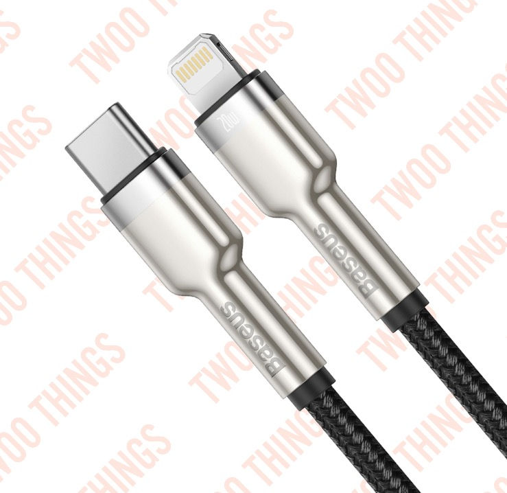 Thumbnail: Baseus Cafule Metal 20W USB C to Lightning 1M PD Fast Charing Cable