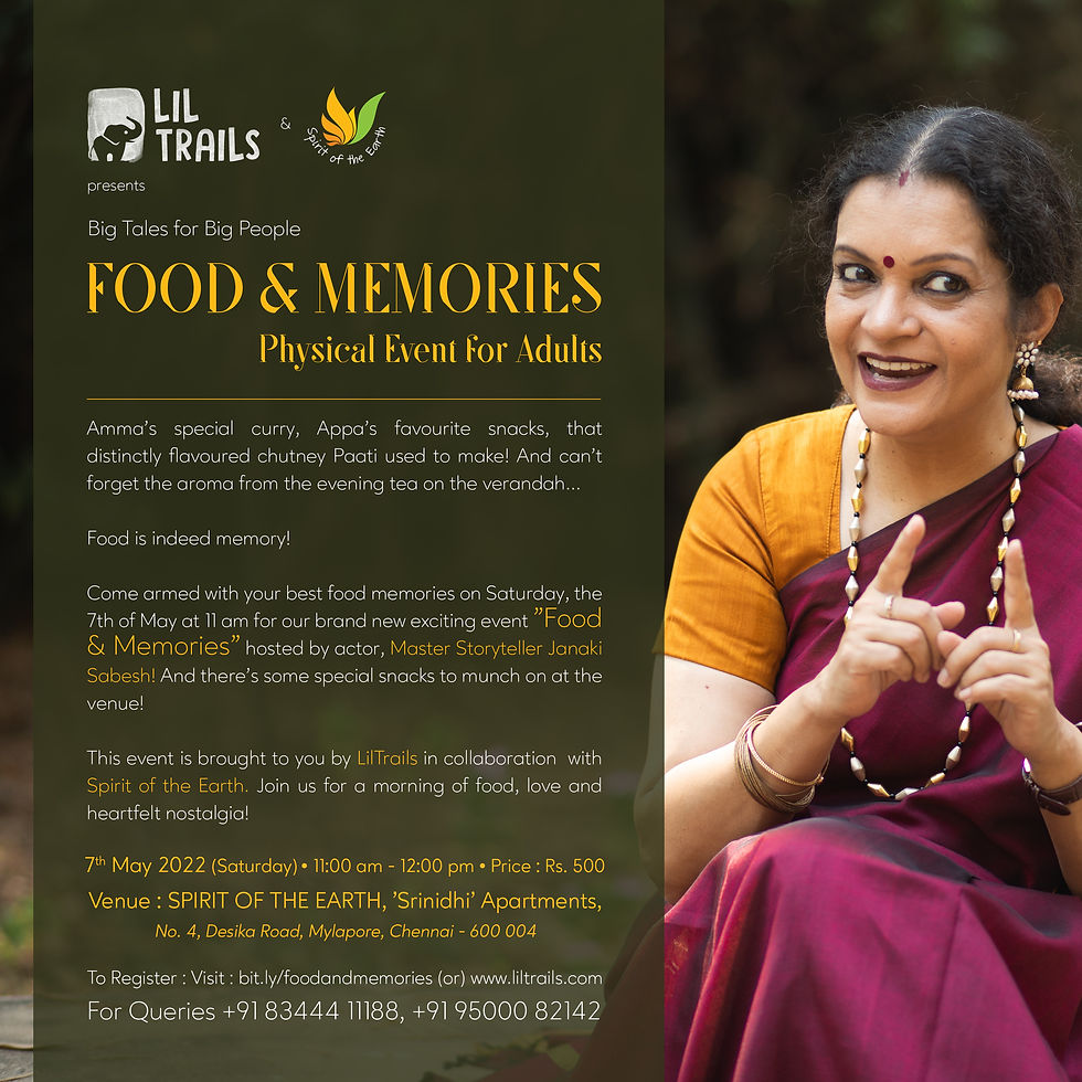 Food & Memories – Physical Event