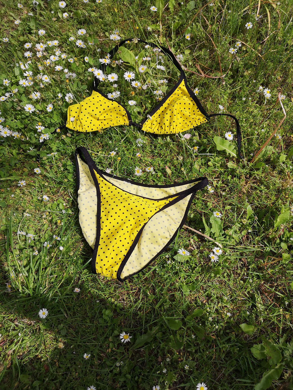 Miniatura: YELLOW DOTTED BIKINI