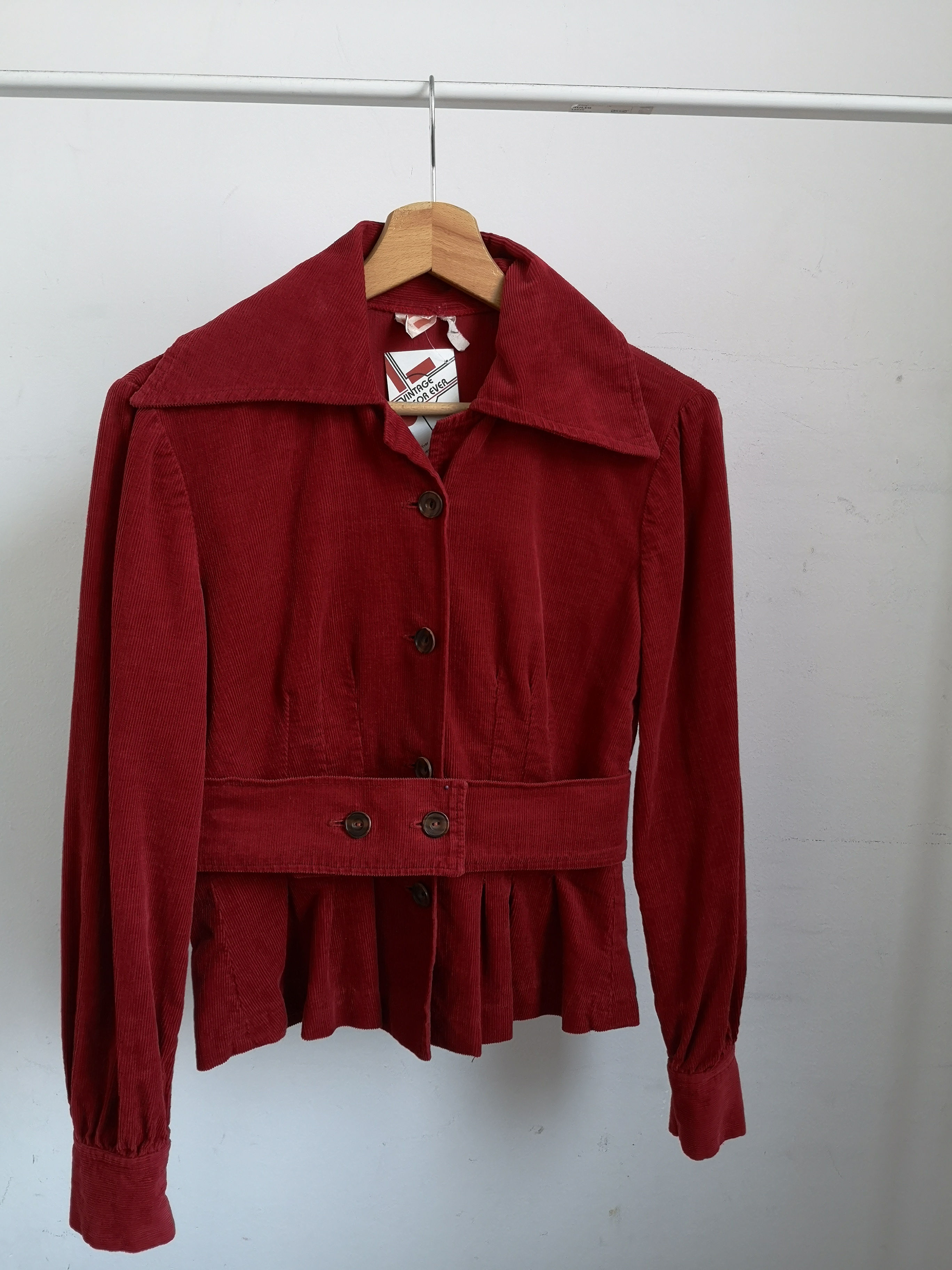 sztruksowa koszula lata 70. S