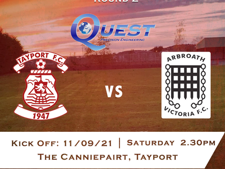 Tayport FC v Arbroath Victoria (Quest Engineering Cup - 2nd Round) 11/9/21