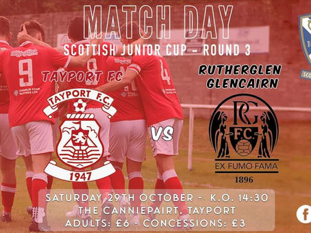 Tayport v Rutherglen Glencairn (29/10/22)