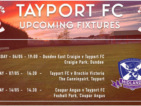 League Fixtures for May