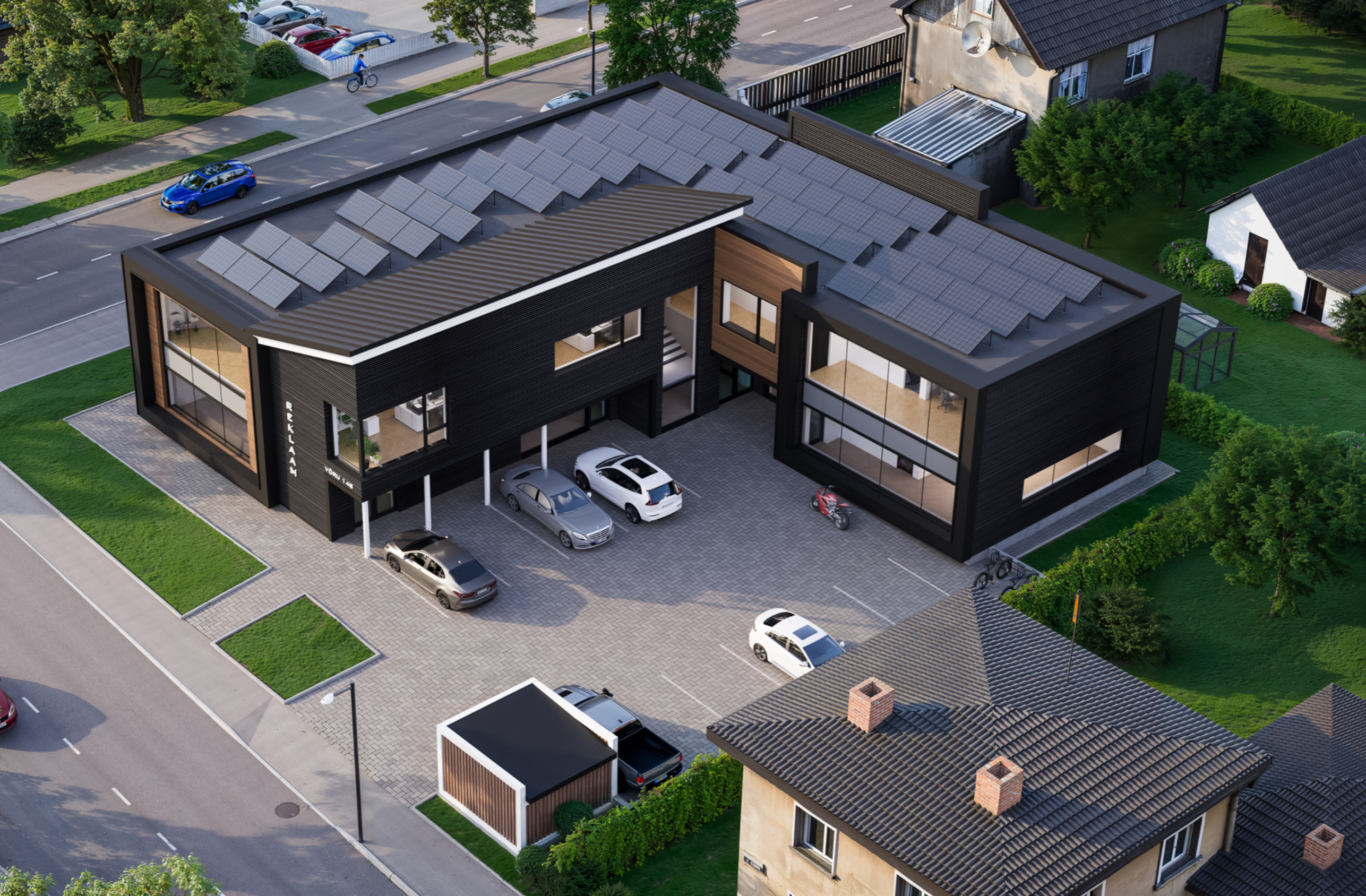 Võru 148 Ärihoone arhitektuur