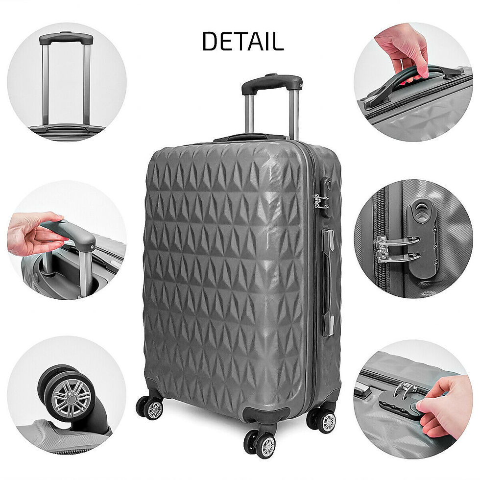 Thumbnail: Hard Shell ABS Lightweight Suitcase 4 Spinner Wheels