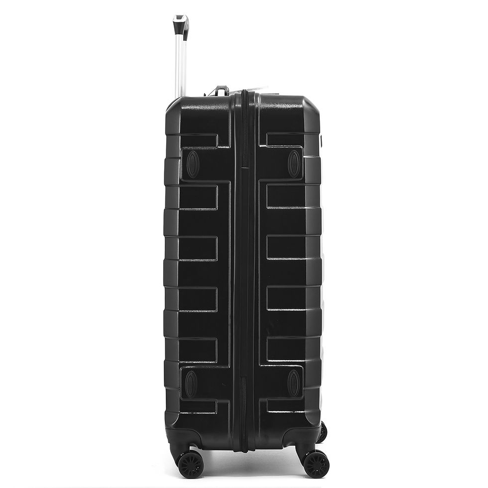 Thumbnail: Suitcase Cabin Size Small Hard Shell Lightweight 4 Dual Spinner Wheels Trolley
