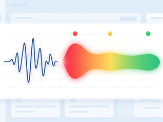 AI sentiment analysis reading emotional tone across a sales call