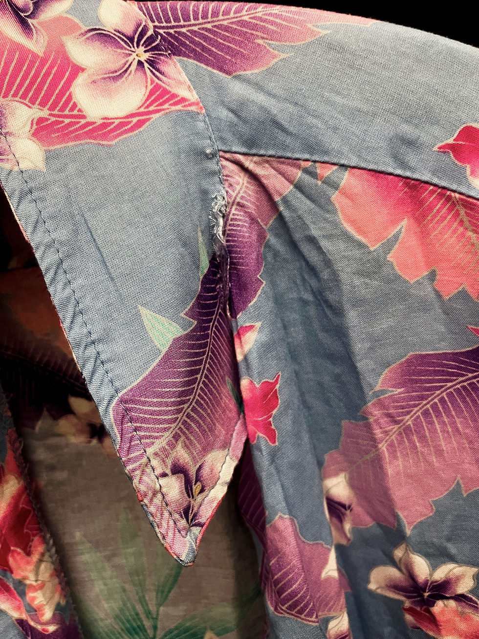 Thumbnail: Vintage 80s Hawaiian Highways Floral Hawaiian Shirt Pastel Shirt 