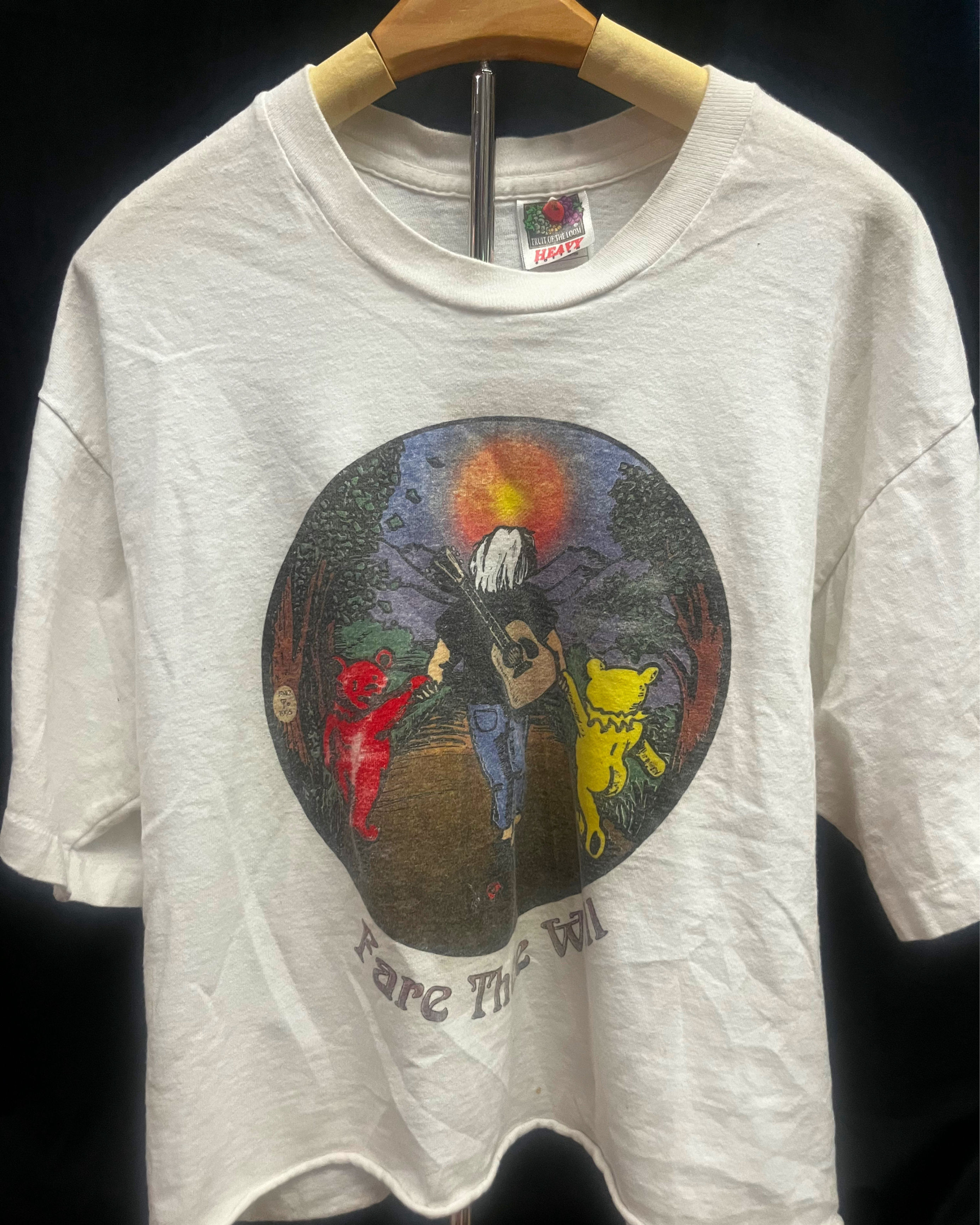 1995 Jerry Garcia Memorial Tribute Fare Thee Well t-shirt