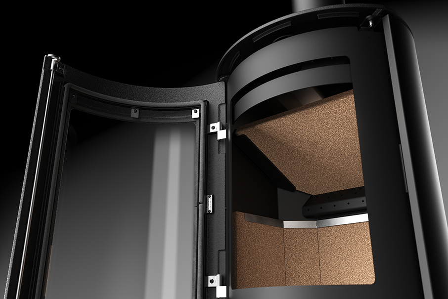 Thumbnail: Nectre Form 2 - Freestanding Wood Fireplace