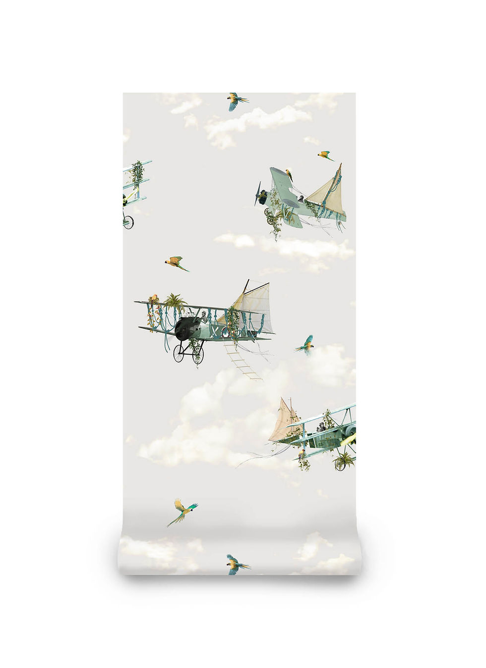 Thumbnail: Kids wallpaper with airplanes