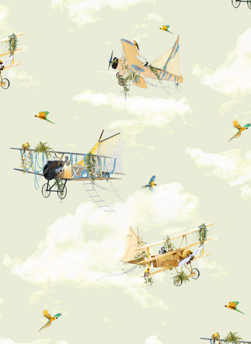 Vintage Airplanes Wallpaper - Kids and Nursery