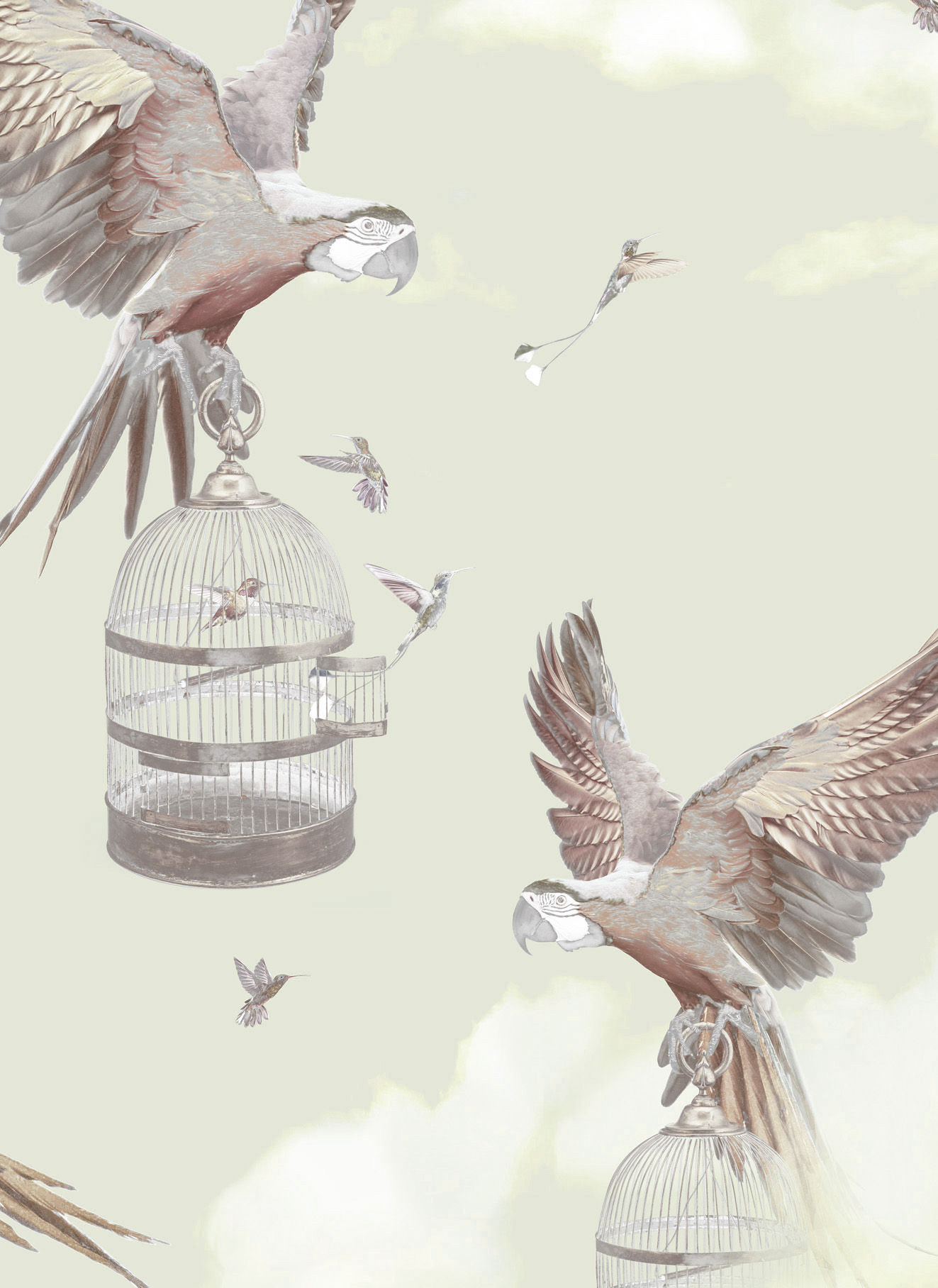 Wallpaper Sample - The Great Escape - Vintage Ivory