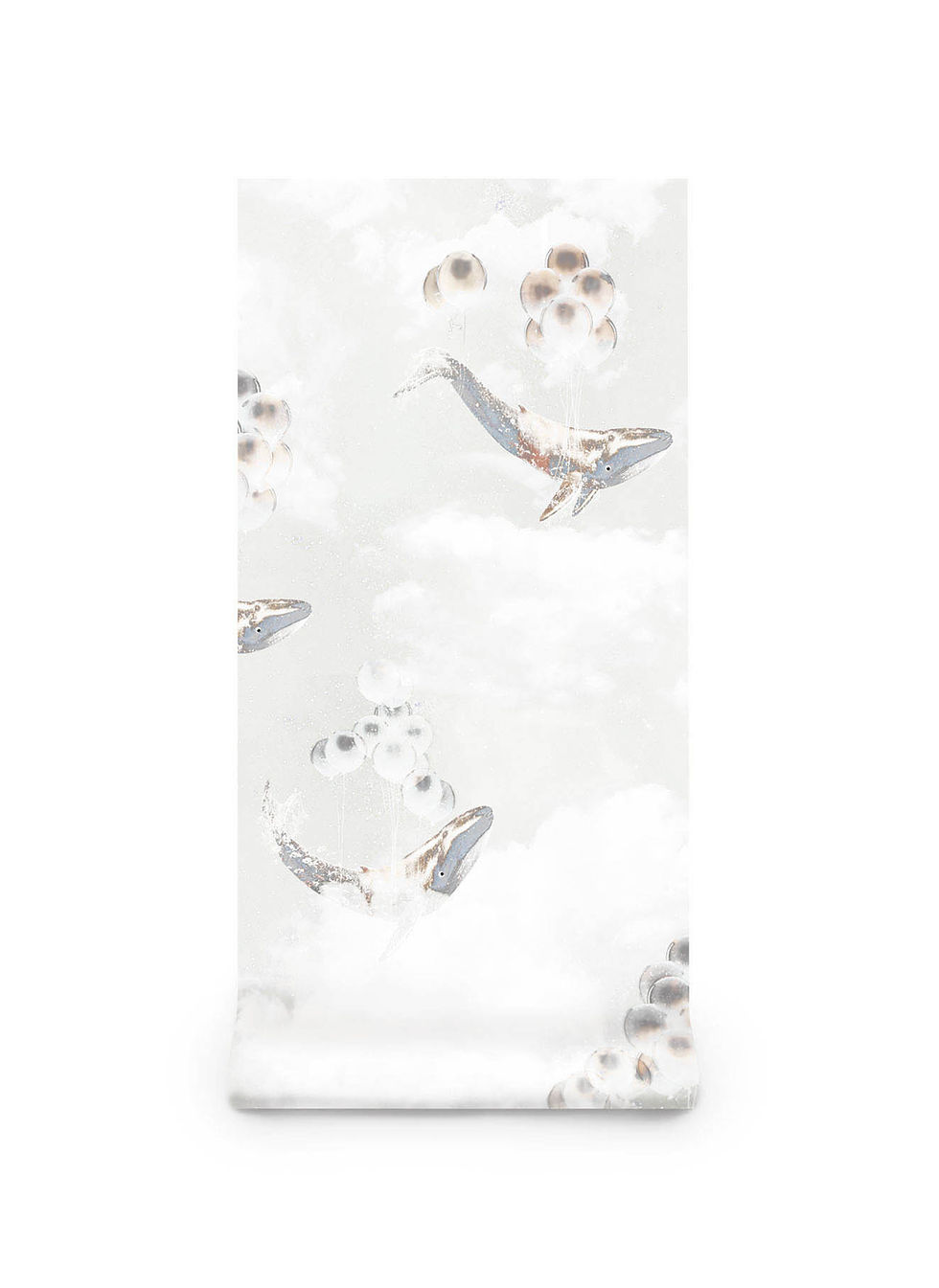 Thumbnail: Kids wallpaper roll featuring whales by Good & Craft