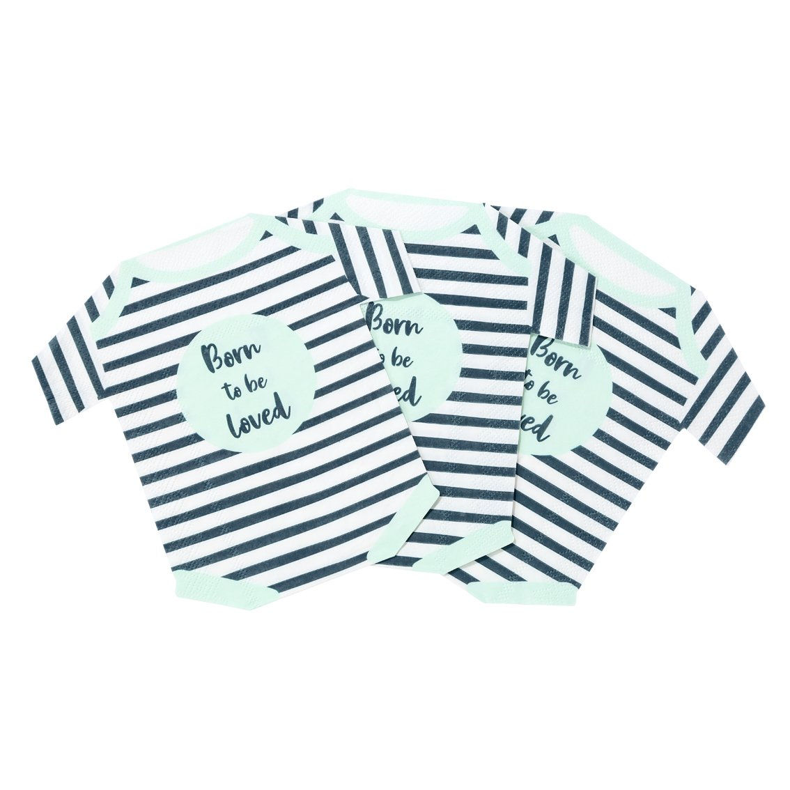 Blue Baby Grow Shaped Napkin