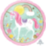 Unicorn Magical theme Helium filled Foil Balloon