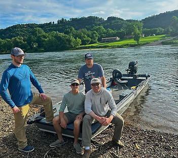 Fly fishing the White river in Arkansas
