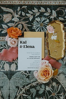 details of stationery at Veseli Airbnb wedding in Springfield, NE by Christa Schiessl Photography